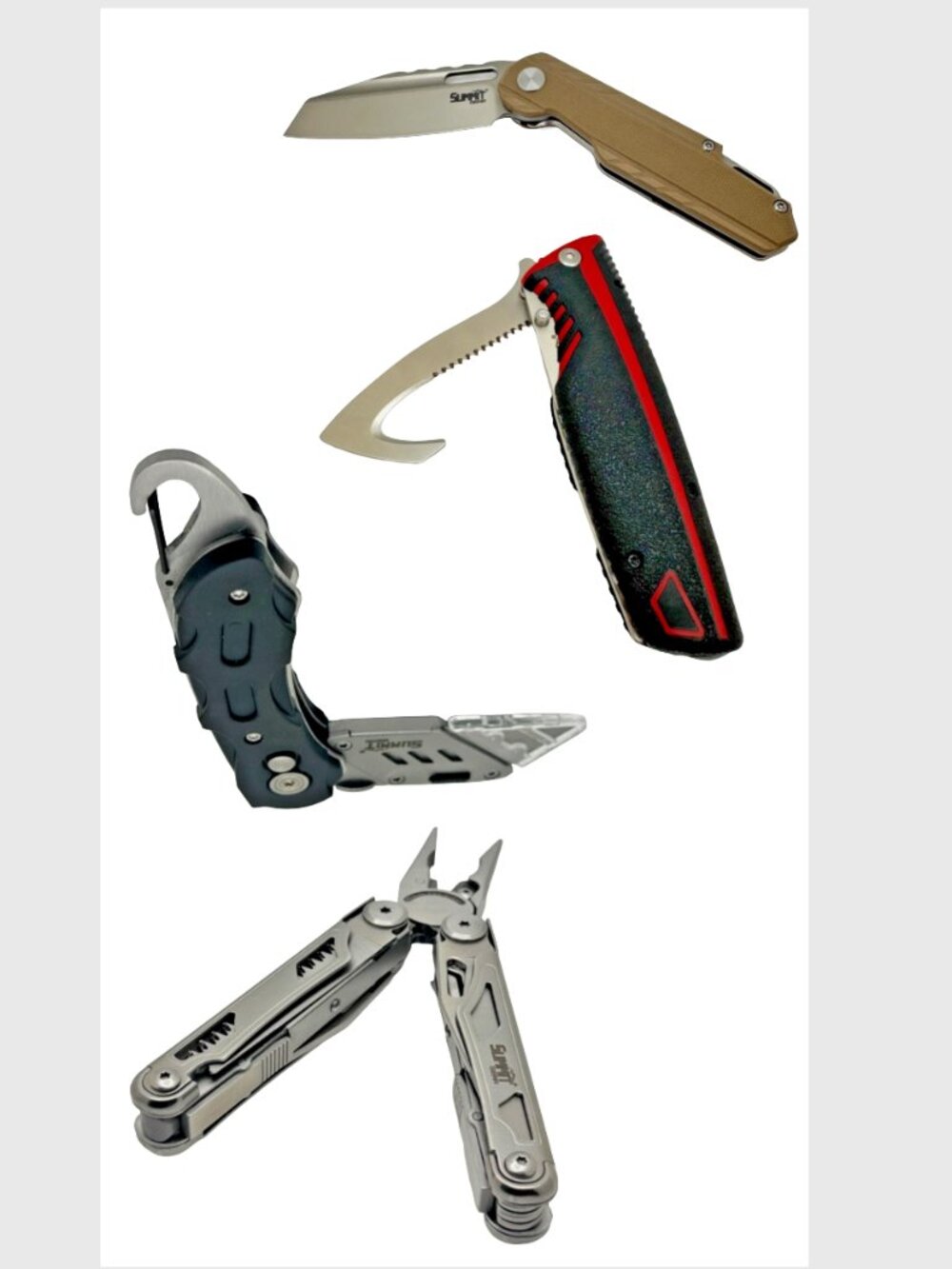 Summit Gear  Multi-Tool Hunting Survival Survivalist Tools Hunting Bundle of 4